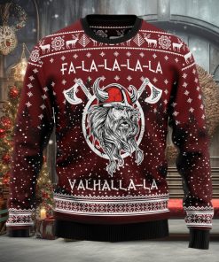 Vikings Fa La La La Ugly Christmas Sweater Thankgiving Gift Men Women