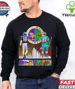 Vikings Justin Jefferson x Wild Kirill Kaprizov Minnesota skyline shirt 3 Vikings Justin Jefferson x Wild Kirill Kaprizov Minnesota skyline shirt