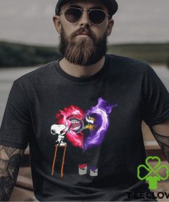 Vikings Shirt Snoopy Painting Heart Twins Minnesota Vikings T Shirt