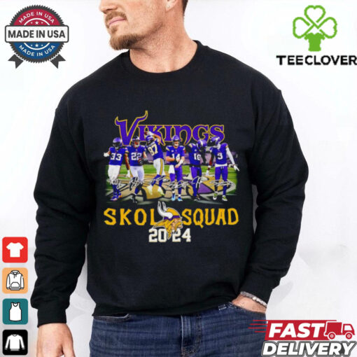 Vikings Skol Squad 2024 signatures shirt