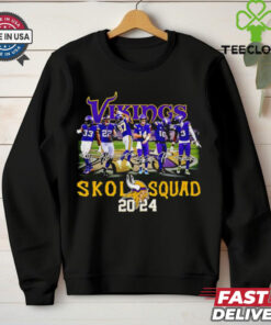 Vikings Skol Squad 2024 signatures shirt