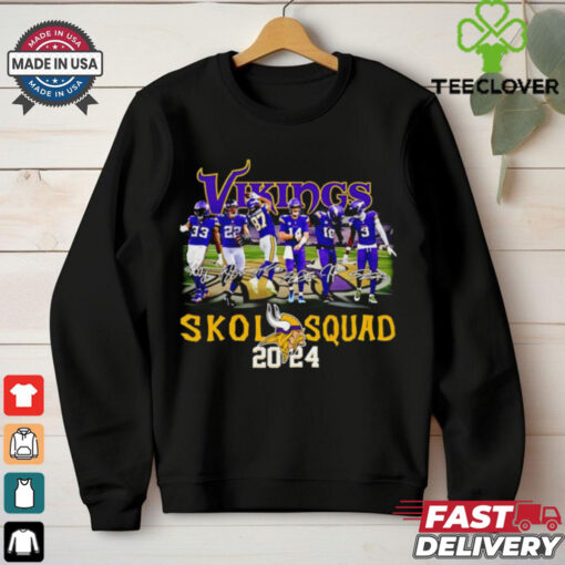Vikings Skol Squad 2024 signatures shirt