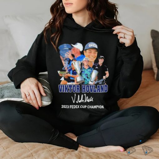 Viktor Hovland 2023 Fedex Cup Champion signature shirt