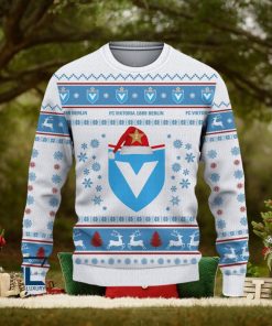 Viktoria Berlin Paradise Bundesliga Logo Team Design Ugly Christmas Sweater For Fans Gift