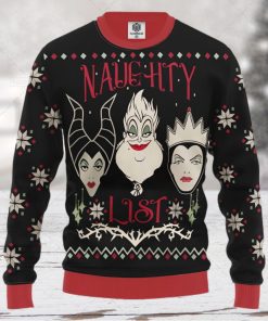 Villains Disney Naughty List Ugly Xmas Wool Knitted Sweater