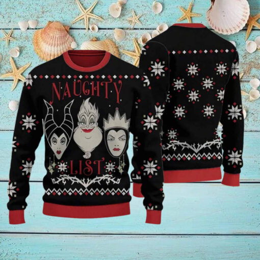 Villains Naughty List Ugly Christmas Sweater