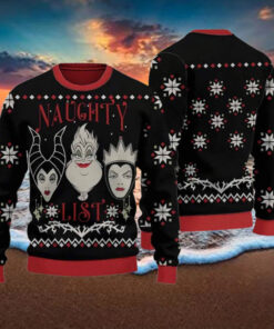 Villains Naughty List Ugly Christmas Sweater