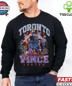 Vince Carter Toronto Raptors Mitchell & Ness Hardwood Classics Bling Concert Player T Shirt