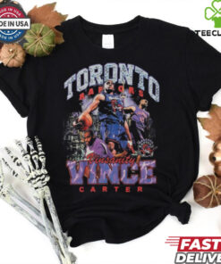 Vince Carter Toronto Raptors Mitchell & Ness Hardwood Classics Bling Concert Player T Shirt
