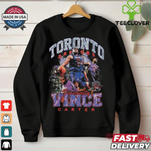 Vince Carter Toronto Raptors Mitchell & Ness Hardwood Classics Bling Concert Player T Shirt