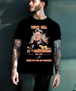 Vince Gill 67rd Anniversary 1957 2024 Thank You For The Memories T Shirt