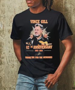 Vince Gill 67rd Anniversary 1957 2024 Thank You For The Memories T Shirt