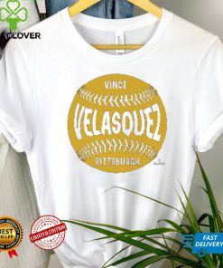 Vince Velasquez Pittsburgh Baseball WHT Shirt 1 Vince Velasquez Pittsburgh Baseball WHT Shirt