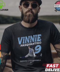 Vinnie Pasquantino #9 Kansas City Baseball Slide t shirt