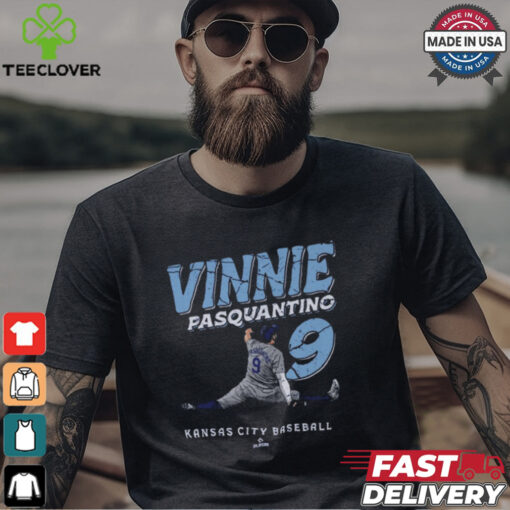 Vinnie Pasquantino #9 Kansas City Baseball Slide t shirt