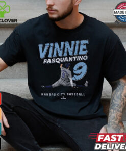 Vinnie Pasquantino #9 Kansas City Baseball Slide t shirt