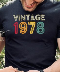 Vintage 1978 45 Years Old Boys And Girls 45th Birthday T Shirt