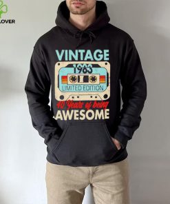 Vintage 1983 Limited Edition 40 Years Of Being Awesome Shirt