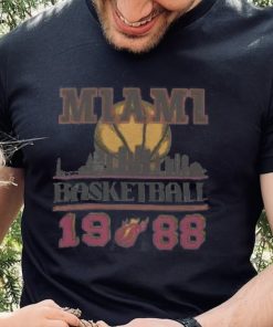 Vintage 1988 Miami Heat Basketball Sweatshirt, Retro Miami Basketball Shirt tee