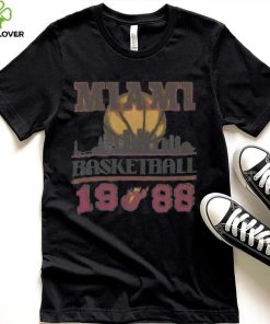 Vintage 1988 Miami Heat Basketball Sweatshirt, Retro Miami Basketball Shirt tee