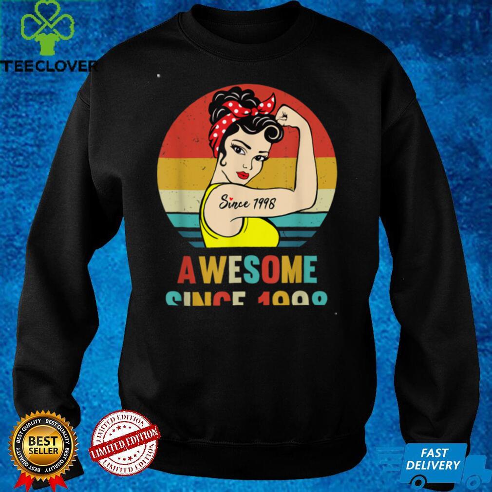 Vintage 1998 Birthday Gift For Women 24 Year 24th Birthday T Shirt Vintage 1998 Birthday Gift For Women 24 Year 24th Birthday T Shirt