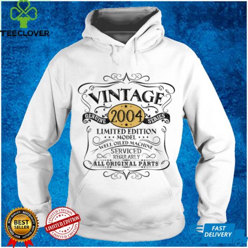 Vintage 2004 18th Birthday Gift Men Women Original Design T Shirt tee