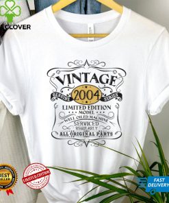 Vintage 2004 18th Birthday Gift Men Women Original Design T Shirt tee