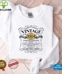 Vintage 2004 18th Birthday Gift Men Women Original Design T Shirt tee