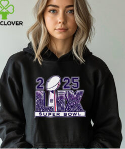 Vintage 2025 Super Bowl Lix Trophy Logo Shirt