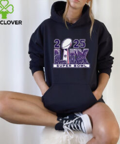 Vintage 2025 Super Bowl Lix Trophy Logo Shirt