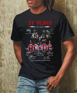 Vintage 51 Years Ac Dc 1973 2024 Shirt