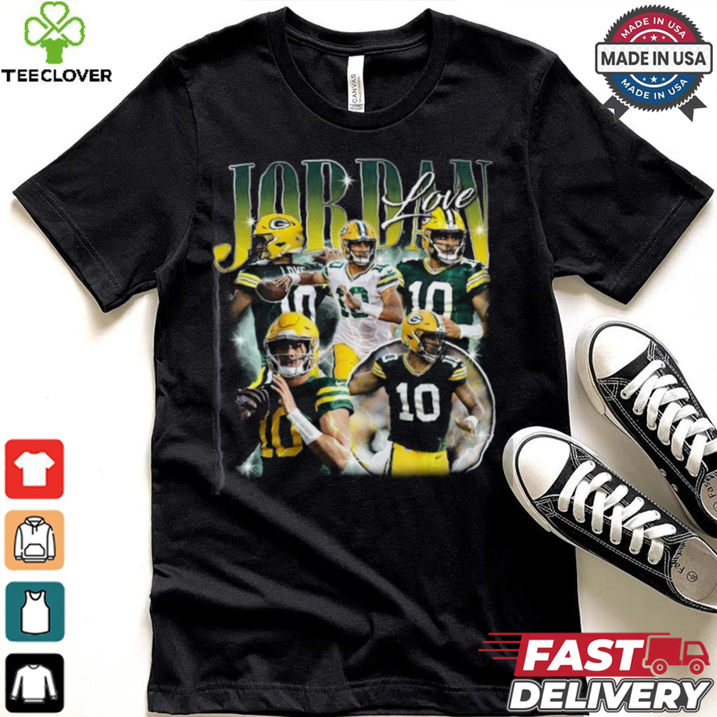 Vintage 90s Graphic Style Jordan Love Shirt Vintage 90s Graphic Style Jordan Love Shirt