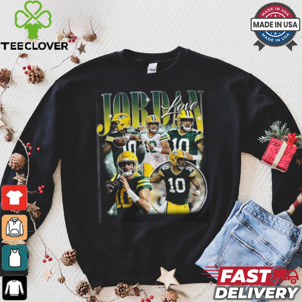 Vintage 90s Graphic Style Jordan Love Shirt Vintage 90s Graphic Style Jordan Love Shirt