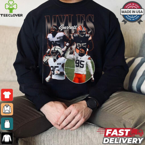 Vintage 90s Graphic Style Myles Garrett Tshirt