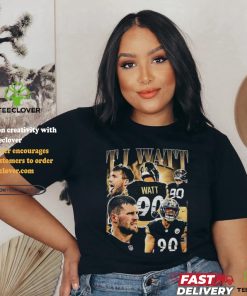 Vintage 90s Graphic Style TJ Watt T Shirt