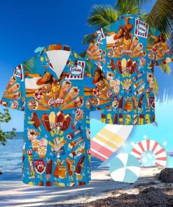 Vintage 90s Ice Cream Beach Hawaiian Shirt,