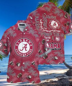 Vintage Aloha NCAA Alabama Crimson Tide Hawaiian Shirt Beach Gift For Dad