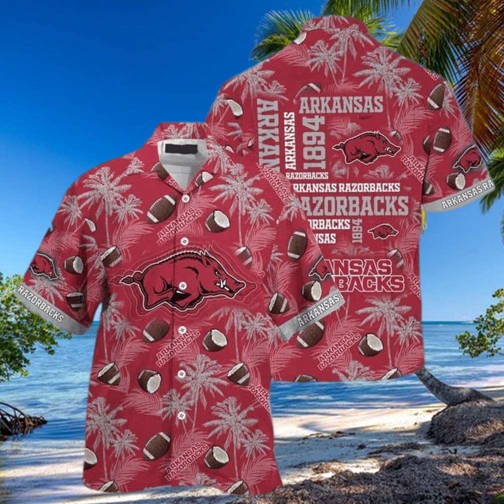 Vintage Aloha NCAA Arkansas Razorbacks Hawaiian Shirt Beach Gift For Dad Vintage Aloha NCAA Arkansas Razorbacks Hawaiian Shirt Beach Gift For Dad