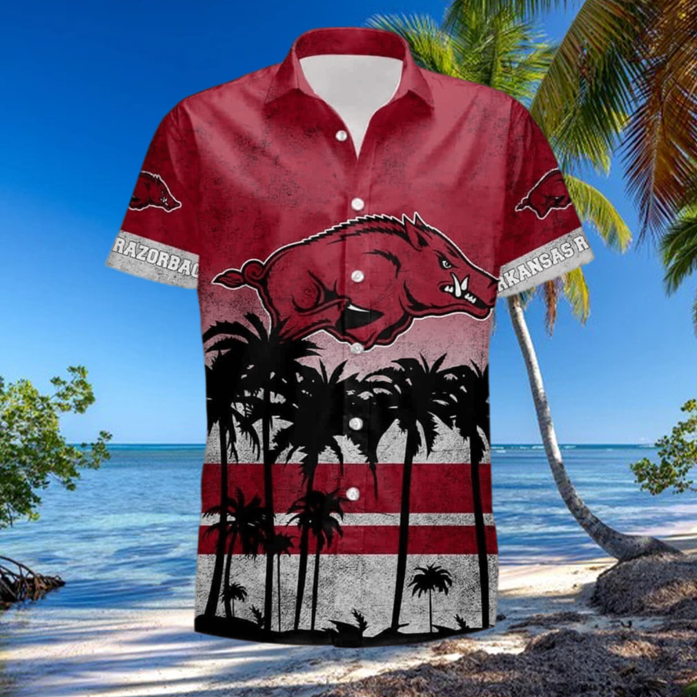Vintage Aloha NCAA Arkansas Razorbacks Hawaiian Shirt Summer Vacation Gift Vintage Aloha NCAA Arkansas Razorbacks Hawaiian Shirt Summer Vacation Gift