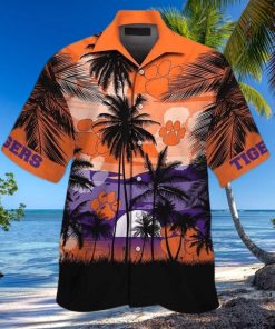 Vintage Aloha NCAA Clemson Tigers Hawaiian Shirt Gift For Beach Lovers