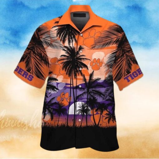 Vintage Aloha NCAA Clemson Tigers Hawaiian Shirt Gift For Beach Lovers