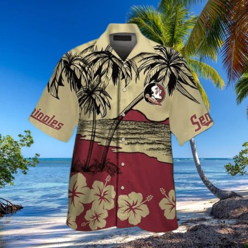 Vintage Aloha NCAA Florida State Seminoles Hawaiian Shirt Beach Gift For Friend