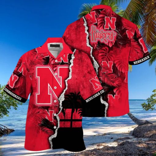 Vintage Aloha NCAA Nebraska Cornhuskers Hawaiian Shirt Gift For Beach Trip