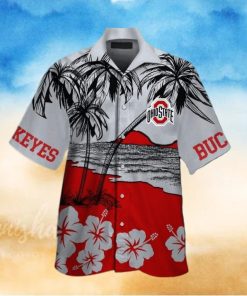 Vintage Aloha NCAA Ohio State Buckeyes Hawaiian Shirt Beach Gift For Dad