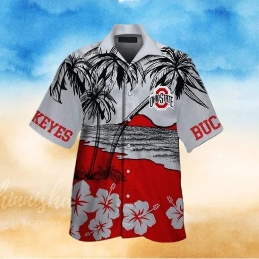 Vintage Aloha NCAA Ohio State Buckeyes Hawaiian Shirt Beach Gift For Dad