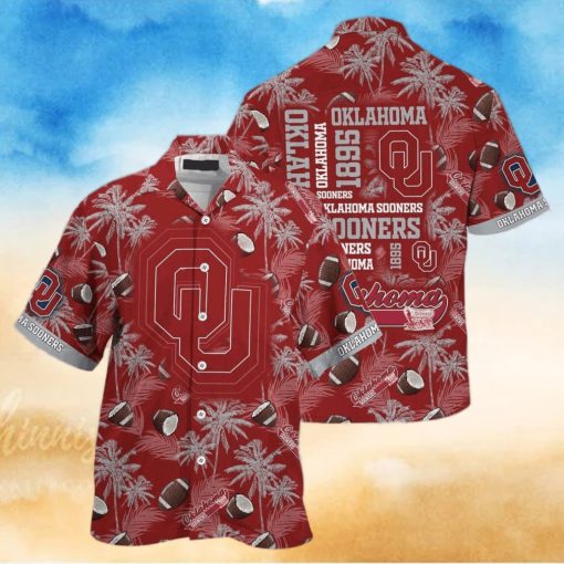 Vintage Aloha NCAA Oklahoma Sooners Hawaiian Shirt Beach Gift For Him