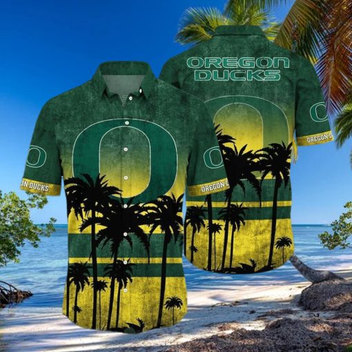 Vintage Aloha NCAA Oregon Ducks Hawaiian Shirt Beach Gift For Friend