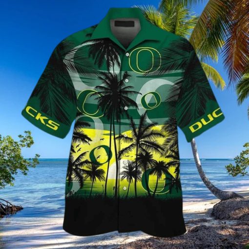 Vintage Aloha NCAA Oregon Ducks Hawaiian Shirt Gift For Beach Lovers