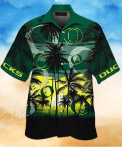 Vintage Aloha NCAA Oregon Ducks Hawaiian Shirt Gift For Beach Lovers