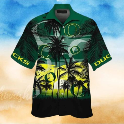 Vintage Aloha NCAA Oregon Ducks Hawaiian Shirt Gift For Beach Lovers